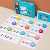 Wooden Educational Math Toy For Kids With Number Matching And Basic Addition Learning