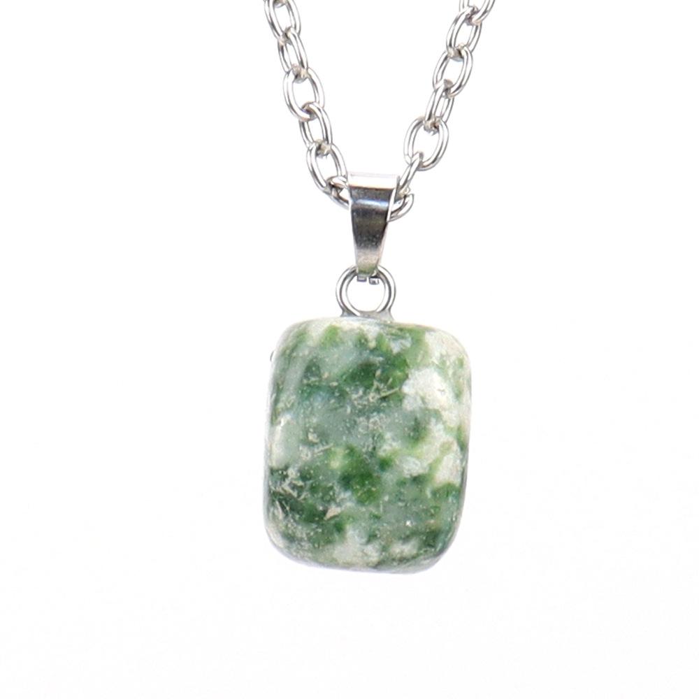 Natural Crystal Natural Stone Tiger Stone Irregular Shape Small Pendant Necklace N627