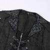 European & American Gothic Medieval Halloween Coat – Men's Retro Dark Pattern Jacket