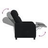 Massage Recliner Chair Black Fabric