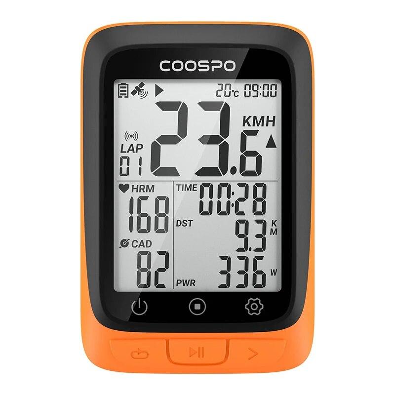 COOSPO BC107/BC26 Bike Computer GPS Wireless Bicycle Cycling Odometer Speedometer 2.4"FSTN Bluetooth5.0 ANT+ Waterproof GPS BDS