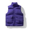 Solid Color Stand-up Collar Cotton-padded Vest Jacket Men's Winter Thickened Tooling Youth Casual Cotton-padded Jacket Trendy Brand Loose