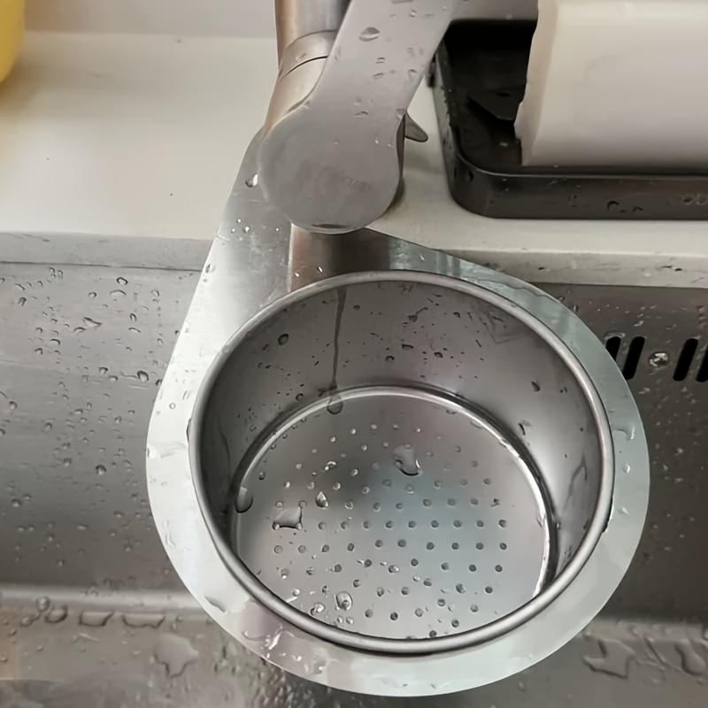 1Pc Swan Drainage Basket | Undermount Kitchen Sink Organizer with Space-Saving Countertop Drain, Easy-Clean Stainless Steel, Rustresistant Material