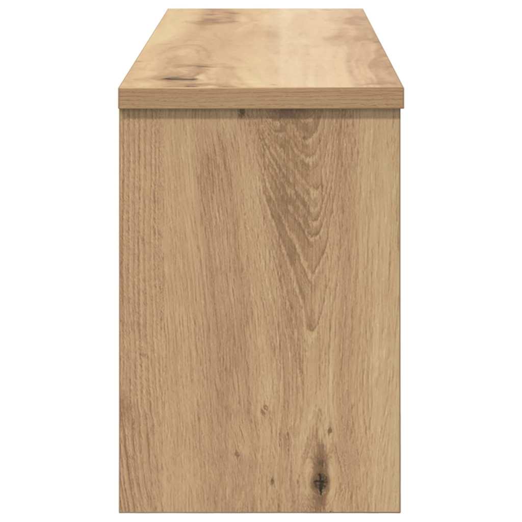wall mounted nightstand with door Artisan Oak 80 x 20 x 30 cm