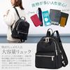 NOA LINO Backpack Women Lightweight 430gA4 CompatibleWater-Resistant Large Capacity Commuting School Stylish Nylon Waterproof Simple Black Travel Neat