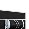 Foldable Fabric Wardrobe Black 110 x 45 x 175 cm