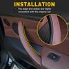 3PCS Black Inner Door Handle Pull Cover For BMW X5 X6 E70 E71 E72 2007-2013