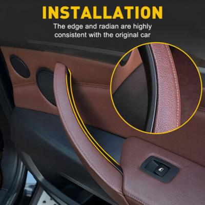 3PCS Black Inner Door Handle Pull Cover For BMW X5 X6 E70 E71 E72 2007-2013