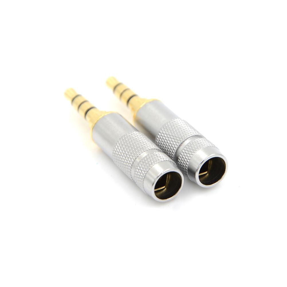 1PC 3.5mm Stereo 4 Pole Headphone Jack Audio Solders - 4 Pole 3.5mm Stereo Headphone Male Plug Jack Audio Solders Connector