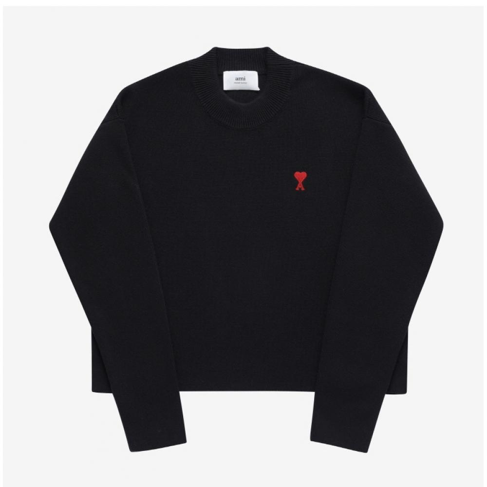 Ami Uks046 Kn0042 001 Ami De Coeur Small Heart Logo Public Knit