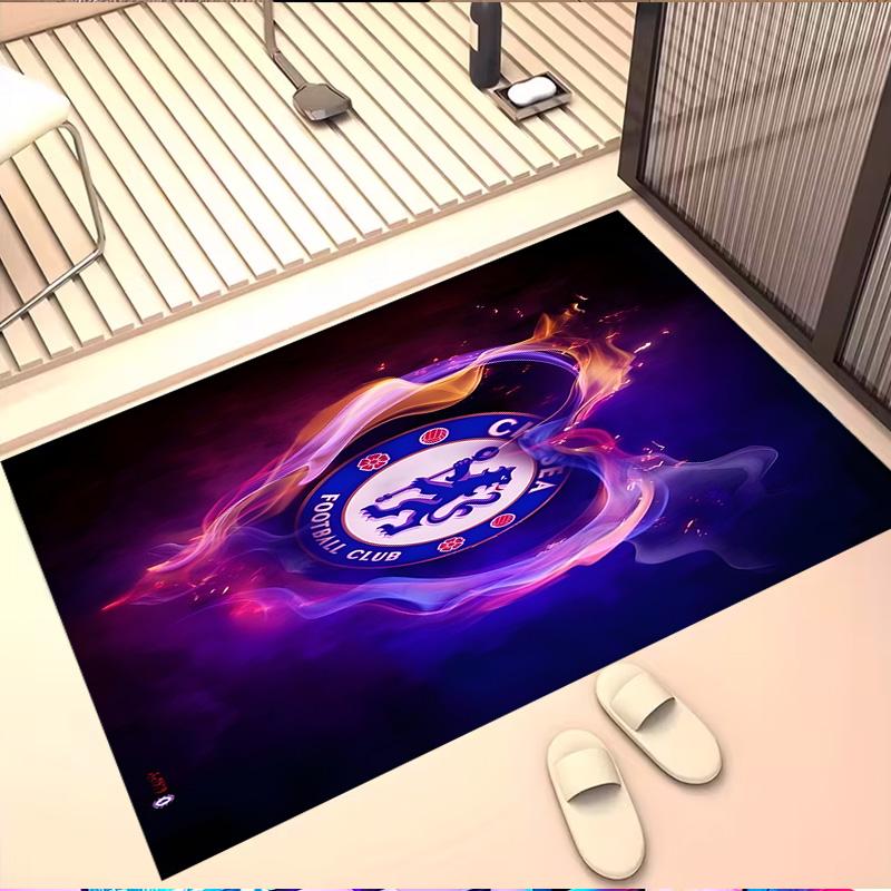 Chelsea F.C Print Rug, Washable Floor Carpet, For Entryway Dorm Laundry Room Office Study, Home Decor Birthday Christmas Gift