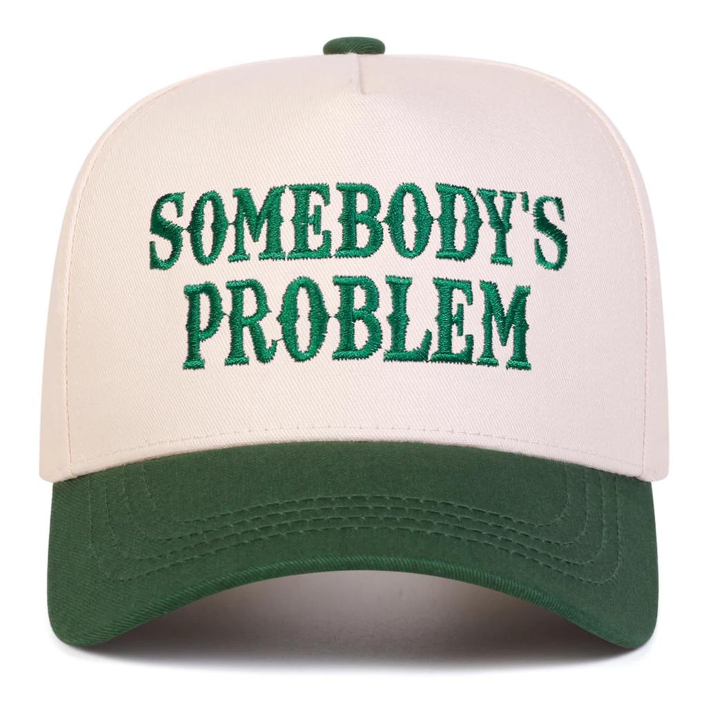 Unisex SOMEBODY'S PROBLEM Letter Embroidery Baseball Caps Spring Autumn Outdoor Adjustable Casual Hats Sunscreen Hat Sports Cap