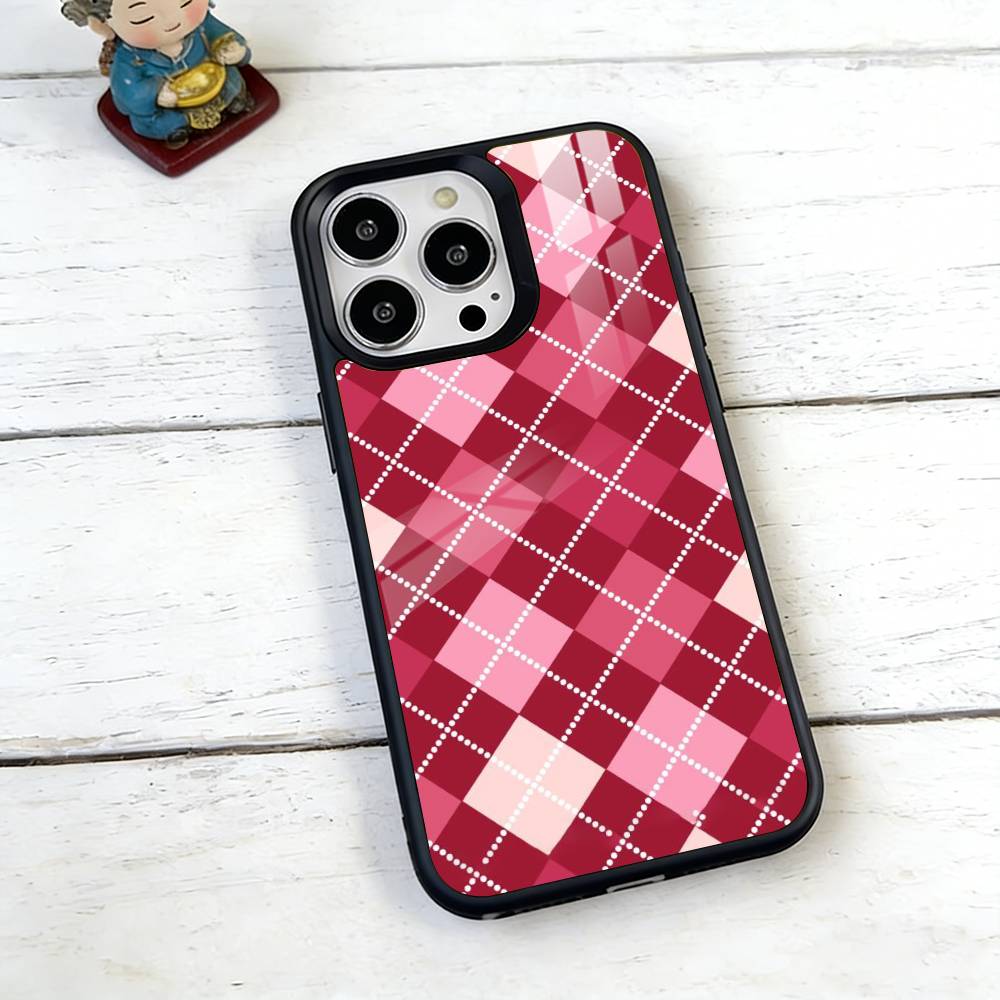 plaid background Phone Case For iPhone17,16,15,14,13,12,11 Plus,Pro Magnetic with Magsafe Wireless Charging