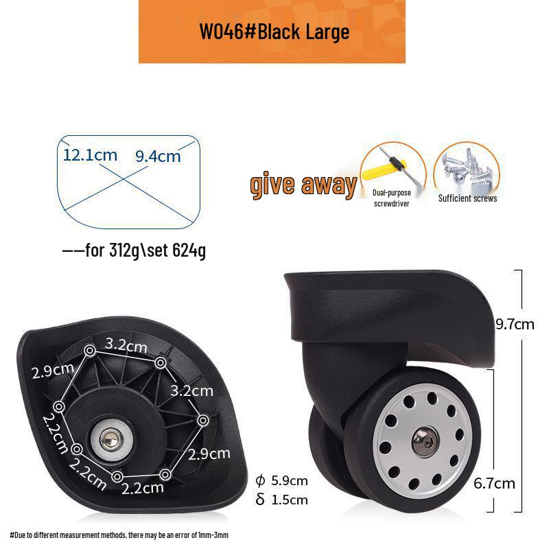 Universal Silent Roller Wheels for Suitcase Repair