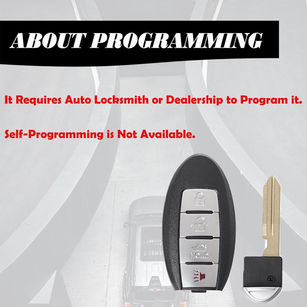 MechanMagic Remote Control Key Fob Replacement For 2007-2012 Nissan Altima/ 09-14 Maxima Murano Infiniti FX35/ 08-13 G37 FX50 Q60 QX70 11-12 G25/