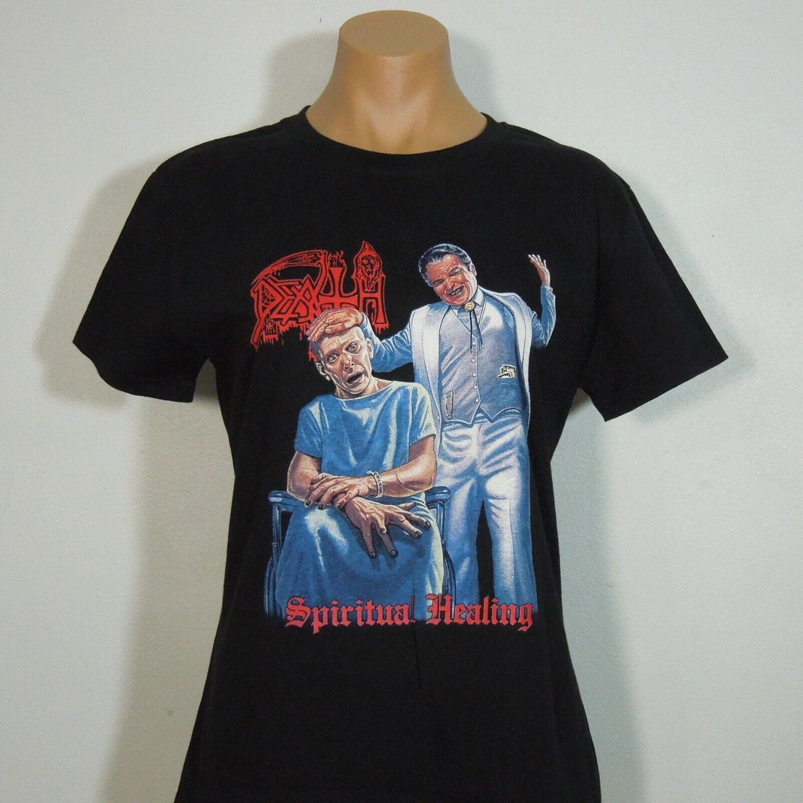 DEATH Spiritual Healing M MEDIUM T-Shirt Black GIRLY S
