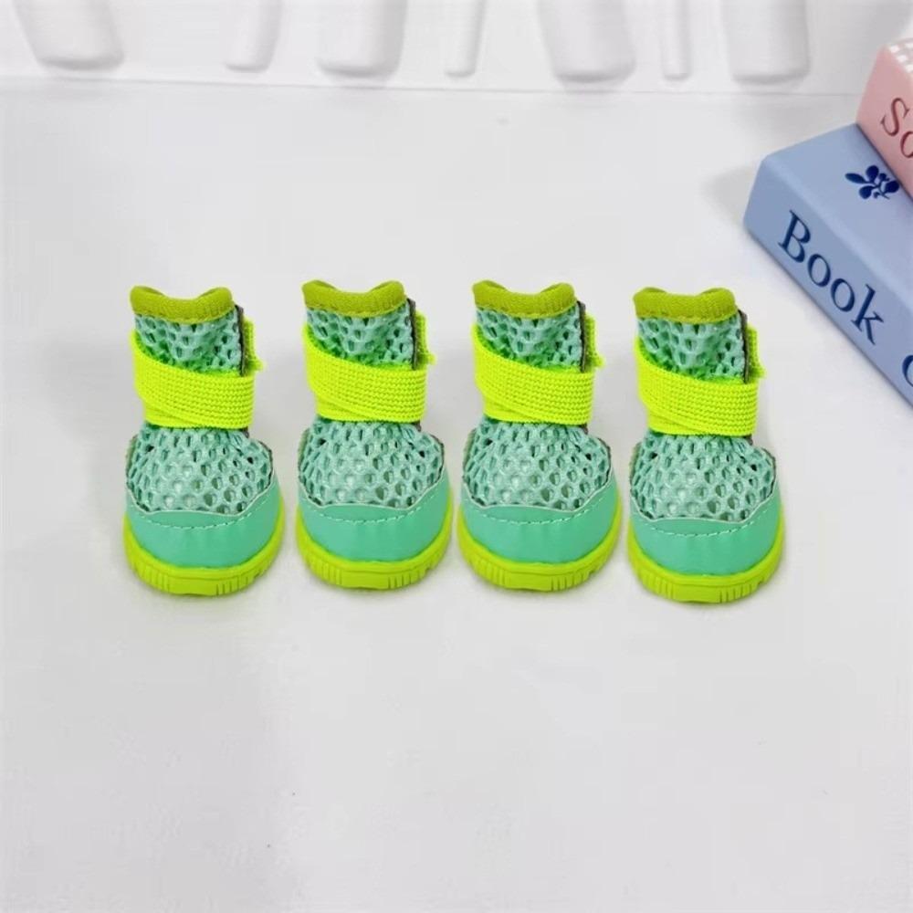Anti-Slip Small Dog Shoes Breathable Mesh Puppy Boots Fashion Pet Shoes Outdoor Walk