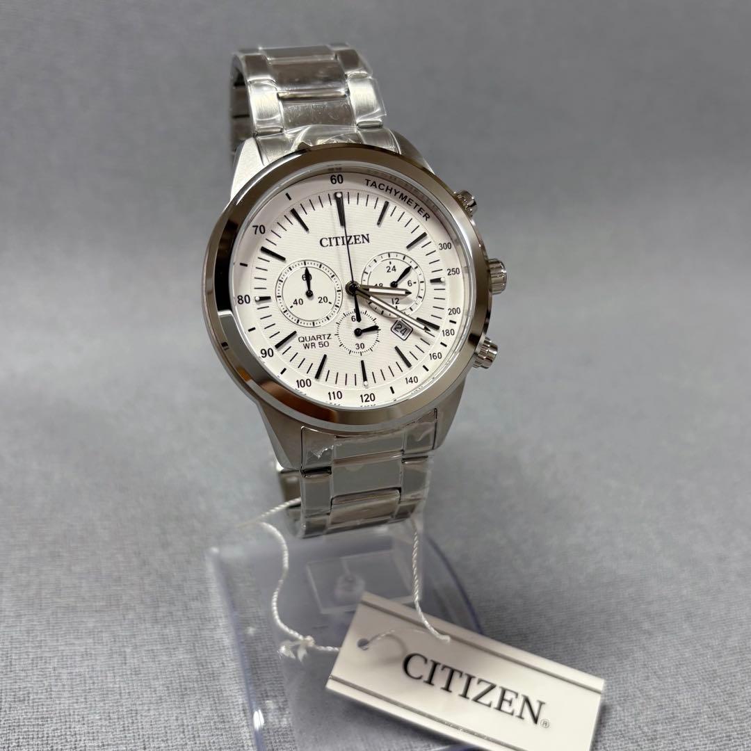 New and unused CITIZEN wristwatch, overseas limited model, chronograph, quartz, in operation