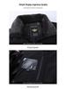 Men's Thickened Lapel Collar Down Jacket with Fleece Lining - Winter Short Style for Middle-Aged and Elderly