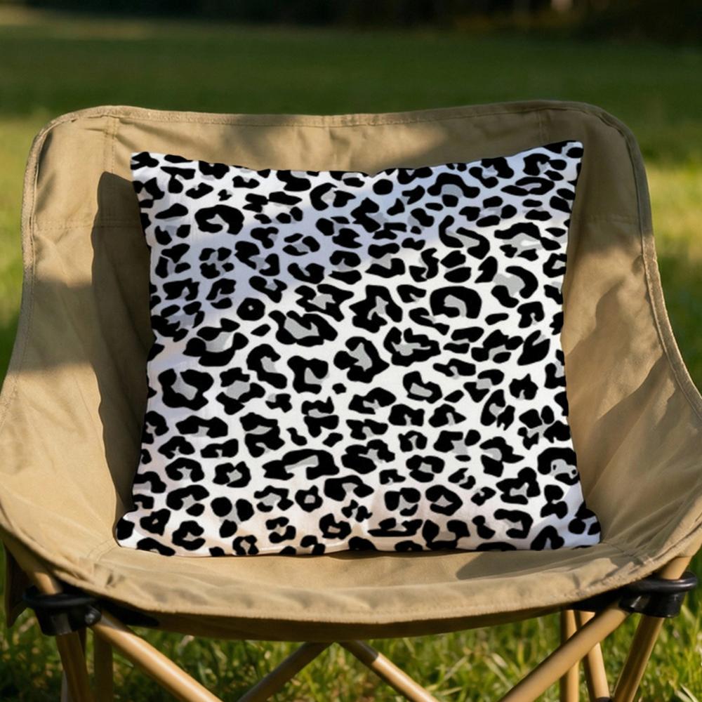Y2k Fashion Leopard Print Cushion Cover Soft Reversible  Durable Pillow Cover  MultiScene Use for Home  Car Daily Comfort