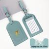 Imitation Leather Passport Holder & Luggage Tag Set with Signature Plane Design