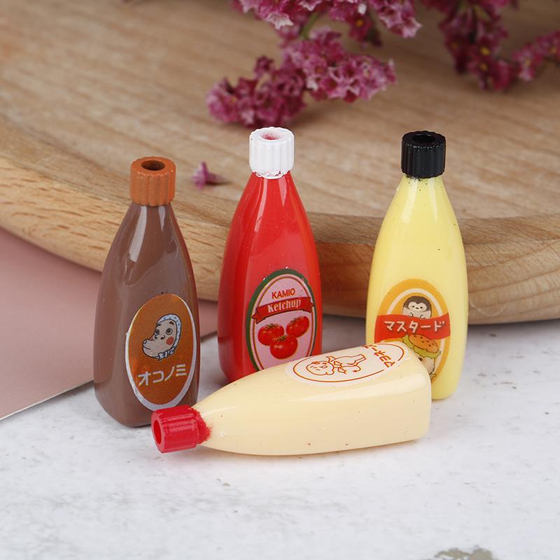 4pcs 1:12 Dollhouse Miniature Jam Coffee Food Doll House Kitchen Furniture ♫ 4pcs 1:12 Dollhouse Miniature Jam Coffee Food Doll House Kitchen Furniture ♫