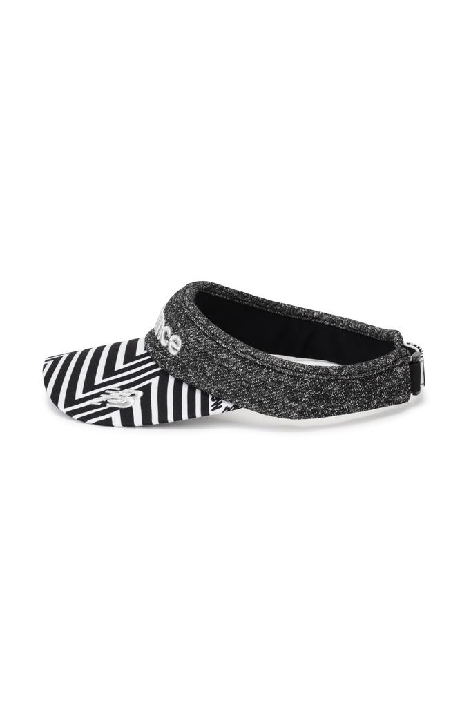 Golf Sun Visor Zebra Sweat Absorbent Quick Drying FR [New Balance] Women's (3D Pattern/COOLMAX Slip) / 012-3287512 010_Black