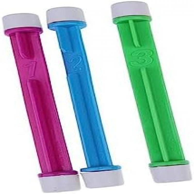 FRCOLOR Dive Sticks for Kids 6 Pack, Colorful Durable Pool Diving Toys, Swimming Training Floating Toys