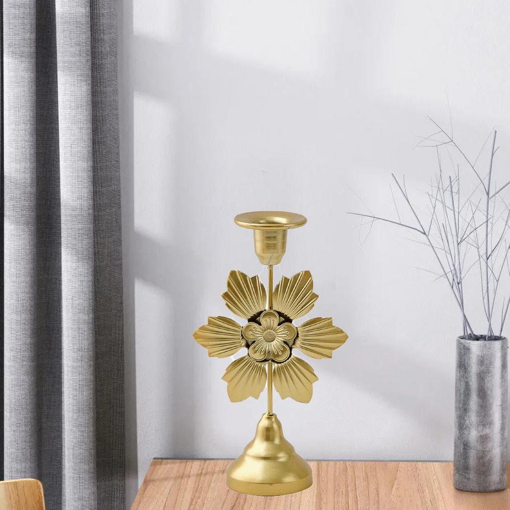 Luxury Butterfly Candle Holder Unique Iron Aromatherapy Rack Leaf Candlestick Stand  Home Decor