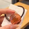 2Pcs Women Hair Ropes Transparent Jelly Ball Design High Elasticity Hair Ties No