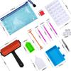 22 Pieces 5D Diamonds Painting Tools and Accessories Kits with Diamond Painting Roller and Diamond Embroidery Box for Adults or Kids