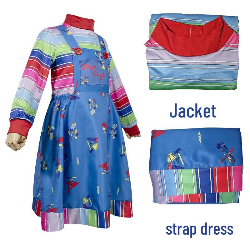 Chucky Horror Child's Halloween Cosplay Costume for Role Play