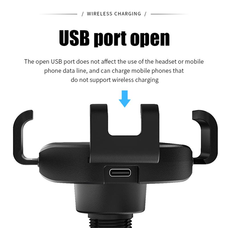 20W Wireless Car Charger Air Vent Mount Auto-Clamping Phone Holder Fast Charging