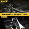 Gear Shift Knob Cover Trim For BMW 2 1 3 4 5 6 Series X3 X5 X4 Carbon Fiber New