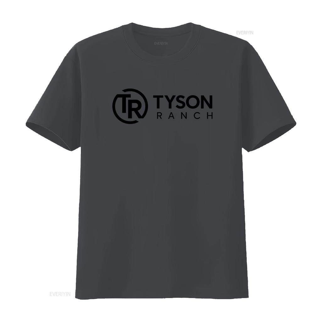T-shirt con Stampa Tyson Ranch Streetwear Casual vintage Lavato Comodo Unisex Versatile streetwear Top Per l'Uso Quotidiano Morbido