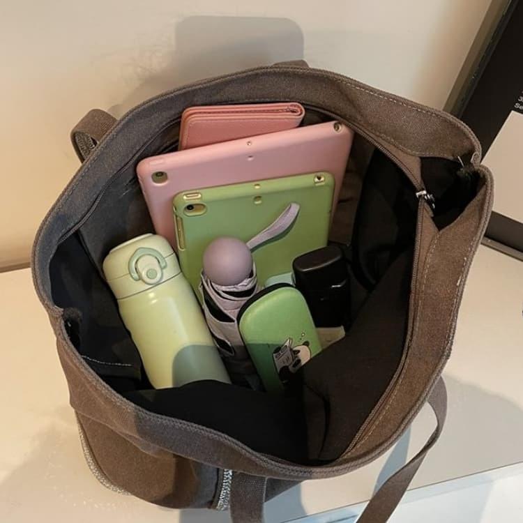 Bolsa de ombro feminina de grande capacidade