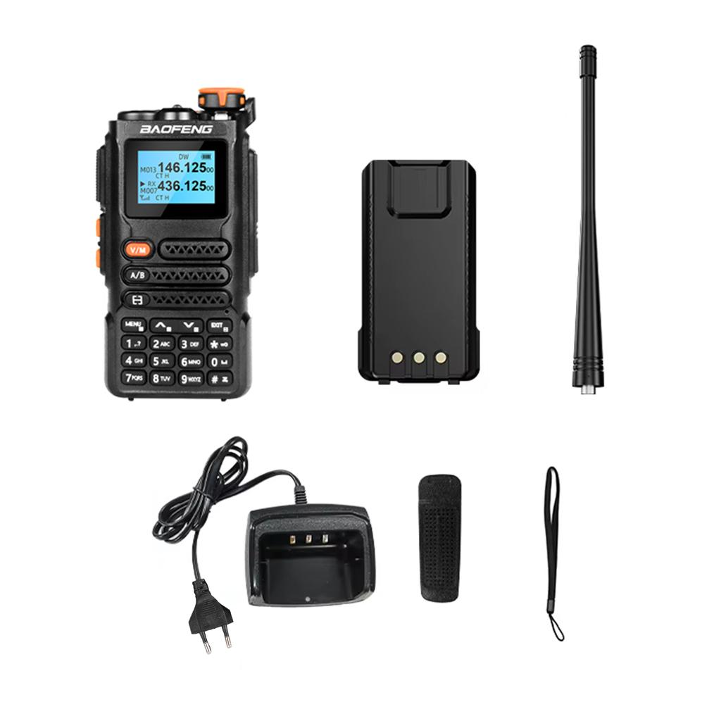 Portable 5W Walkie Talkies Long Range Wireless Interphone VHF UHF Dual Band Two Way Radio 999 Channels NOAA Weathre