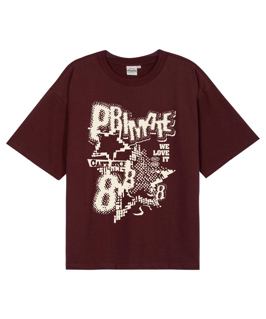 PRIMATE Mess Oversized Short Sleeve T-Shirt 11 Colors (B Type)
