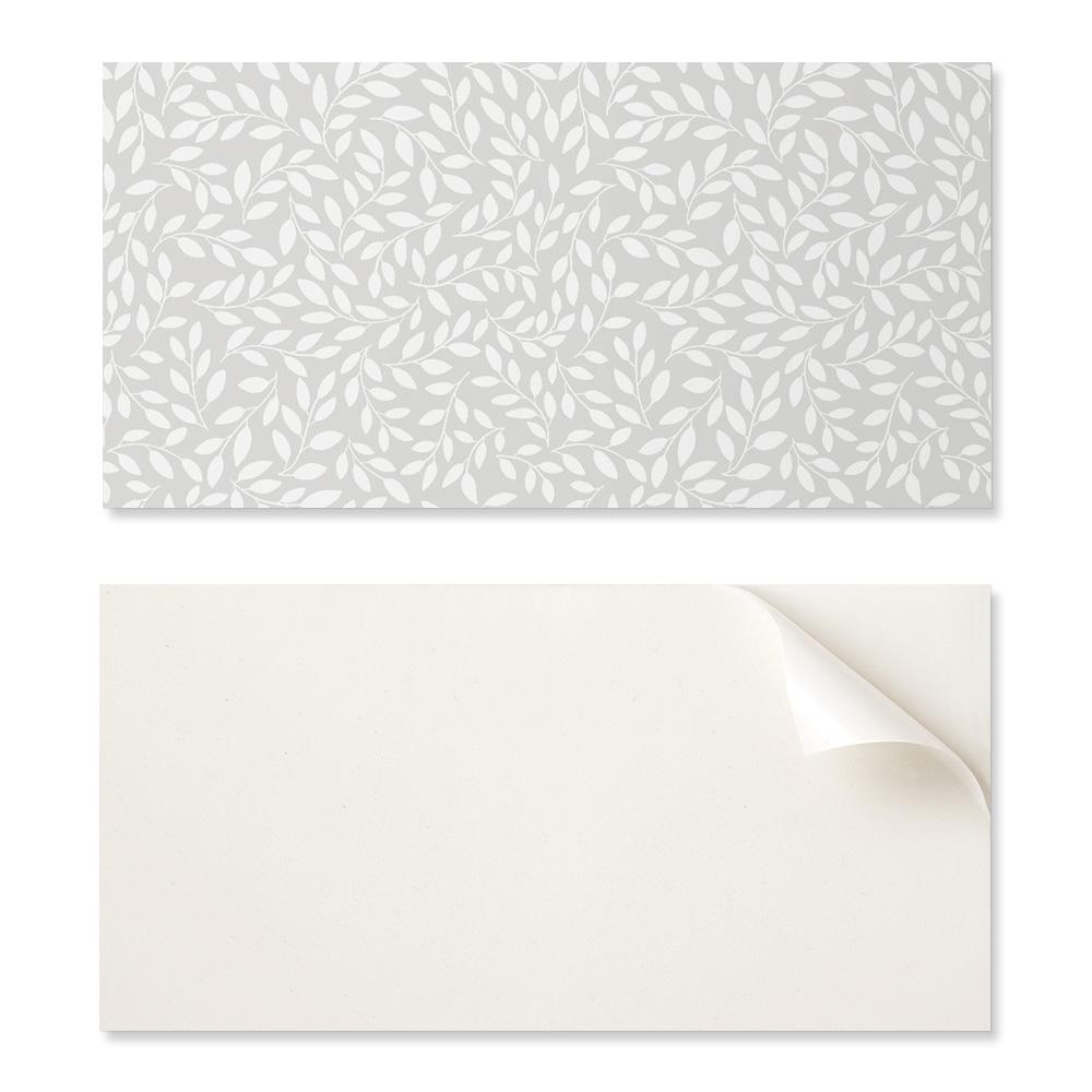 Panel Dekoracyjny Winylowy Samoprzylepny Z Nadrukiem 120X60 Cm Delikatny Wzór Liści