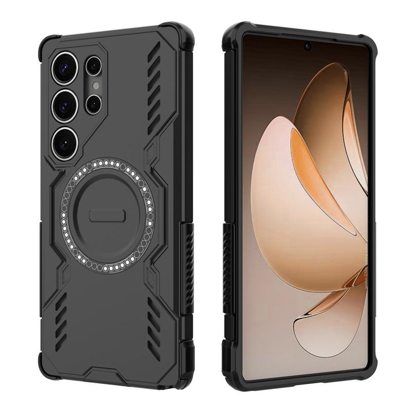 Applicable To Samsung S26Ultra Butterfly Armor Magnetic Mobile Phone Case S25Ultra Heat Dissipation S25FE Anti-drop Protective Case
