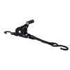 Retractable Ratchet Strap with Padded Handle 1 Inch 10 Feet Auto Retraction Tie Down Strap for Cargo Transport 1500lb
