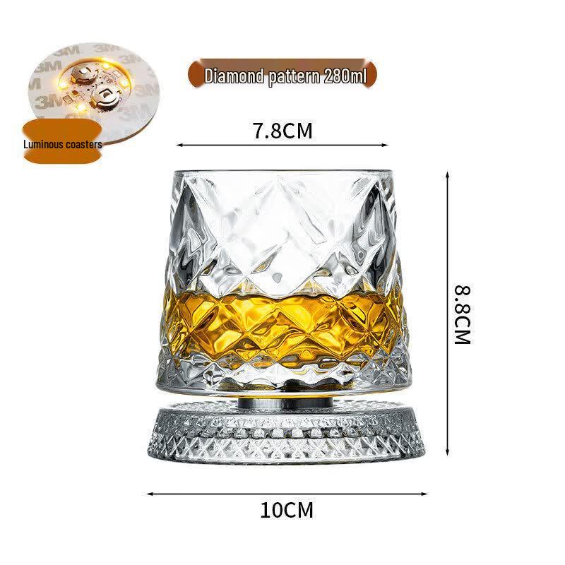 Crystal Swirling Whiskey & Brandy Glass