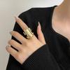 Geometric Painting Ring Korean Style Enamel Ring Vintage Frog Drip Oil Ring  Women