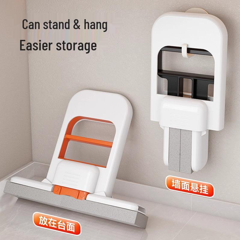 Compact Hand-Free Mop: Multi-Use, High-Absorption Sponge for Effortless Cleaning In Kitchen, Bathroom, and More