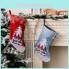 Adorable Christmas Stockings With Forest Santa Print For Festive Holiday Decor