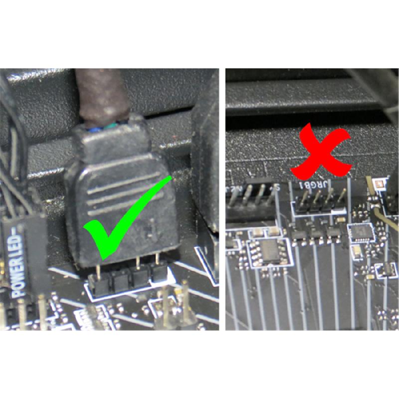 Rgb Adapter For Aura/Mystic Light To Corsair For 3-Pin 5V Addressable Connectors