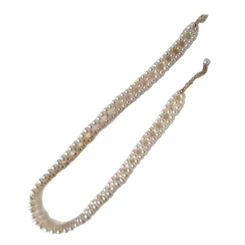Fashion Shijia Pearl Hollow Bracelet Necklace Bracelet, Bead Lace Princess Chain Wedding Necklace