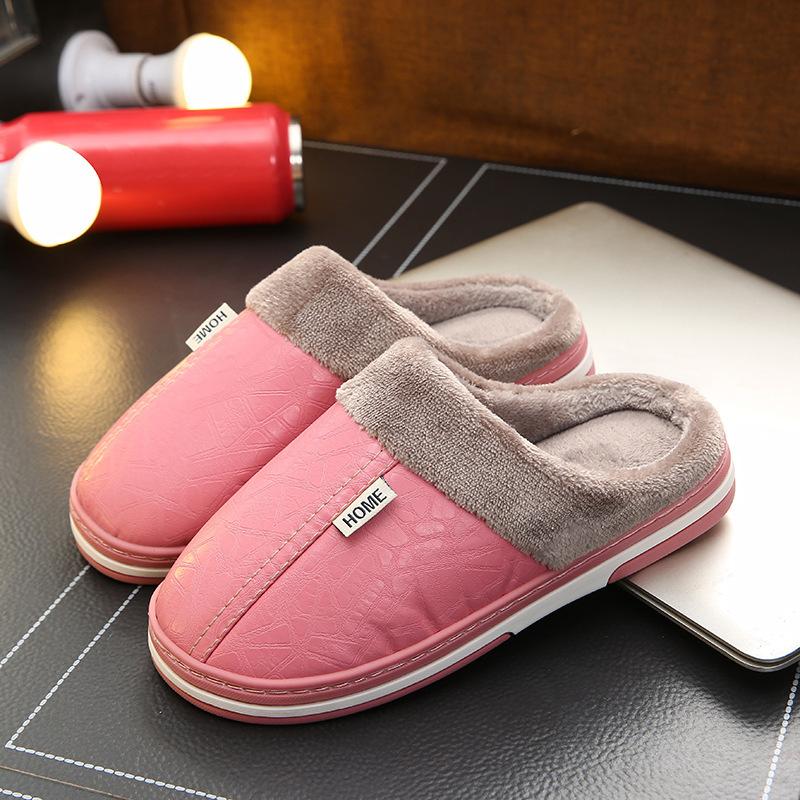 Water Repellent Home Slippers Soft Cozy House Slippers Anti-skid Slip-on Shoes