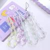 Rope Resin Charming Telephone Cord Butterfly Phone Chains Beaded Chain Mobile Strap Anti-Lost Rope