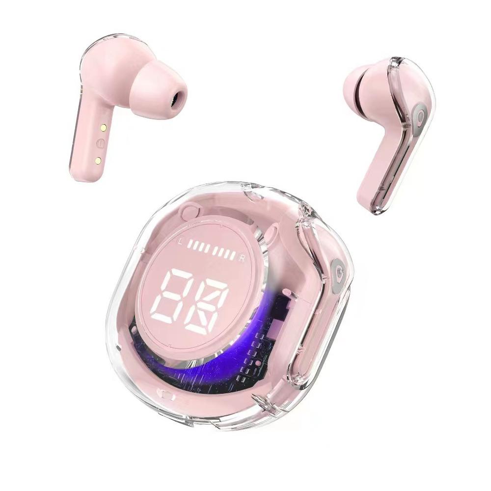 T8 PRO Tws Bluetooth Earbuds Transparent with LED Digital Display Wireless In-Ear Earphone For Xiaomi Huawei iPhone Headphone